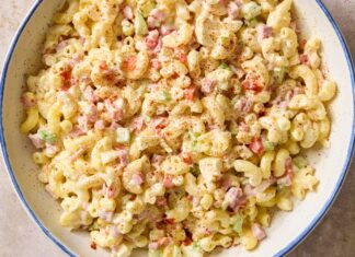 Південний салат з макаронами